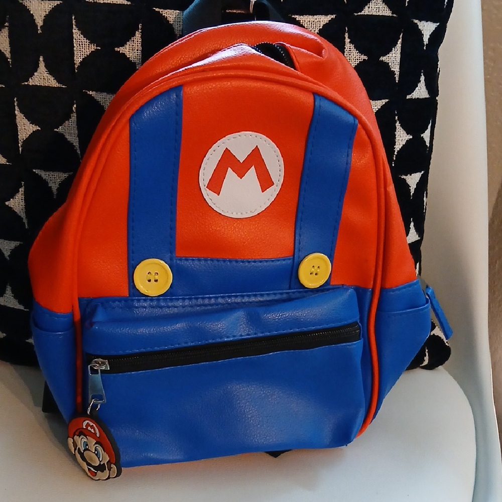 Nintendo Mario Backpack - Red and Blue